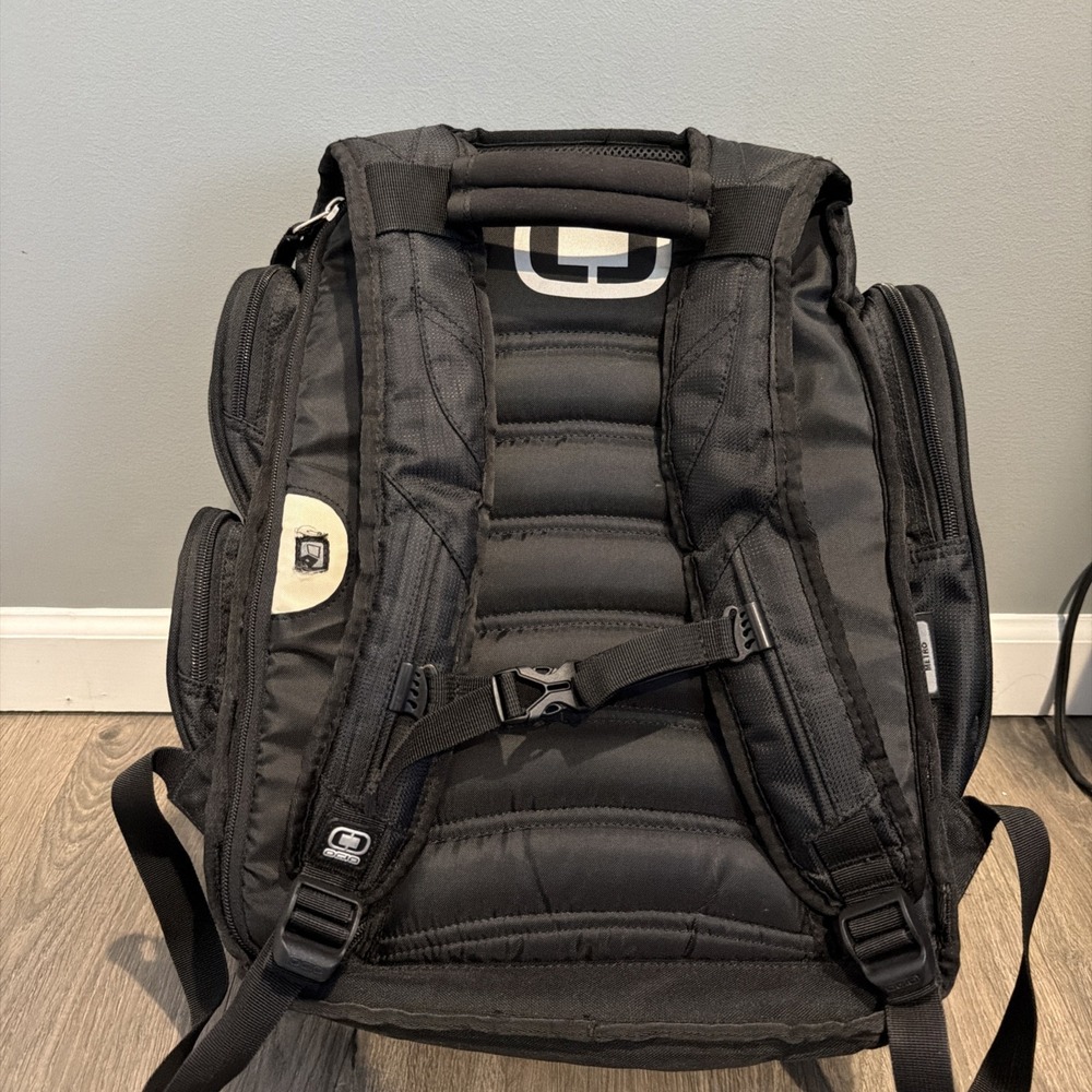 Cintas Embroidered OGIO Metro Computer Bag Laptop Backpack - Black - Picture 2 of 6